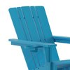 Flash Furniture Blue Adirondack Patio Chairs with Cupholder, 4PK 4-LE-HMP-1045-10-BL-GG